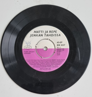 7" EP - MAtti ja Repe - Jenkan tahdissa  Rytmi 45-EP RN 4227