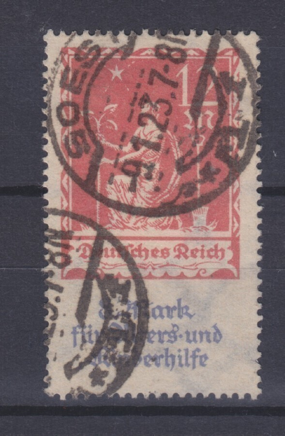 Saksa Reich 1922 LaPe 233  leimattuna