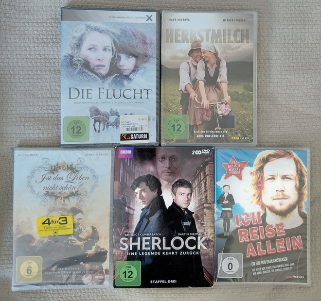 Sherlock-Staffel 3 + 4 Leffaa (Saksankielisiä)