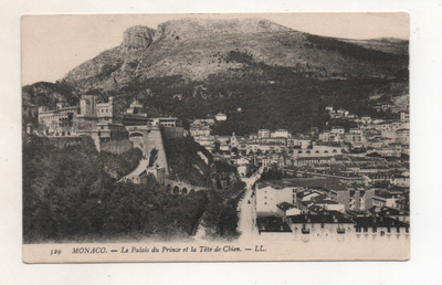 MONACO, vanha kulkematon postikortti. 1900 alkua