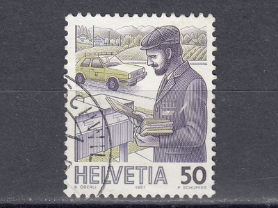 Sveitsi 1987 Mi 1343 Postman