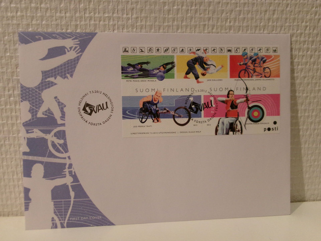 FDC- ensipäiväkuori - Vammaisurheilu - 2012