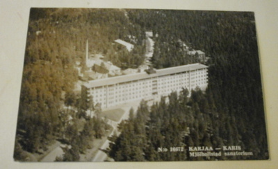 Karjaa N:o 16672, Mjöllbostad sanatorium, T:mi Karhumäki