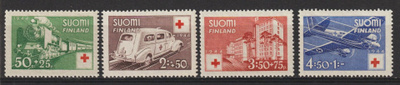 1944 Punaisen Ristin-sarja leimaamattomana**