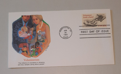 USA FDC vapaaehtoisuus/volunteerism 1983