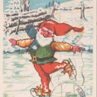 kortti Kelkkailu luistelu mäenlasku - eril. joulukortteja - pikkukuva 4