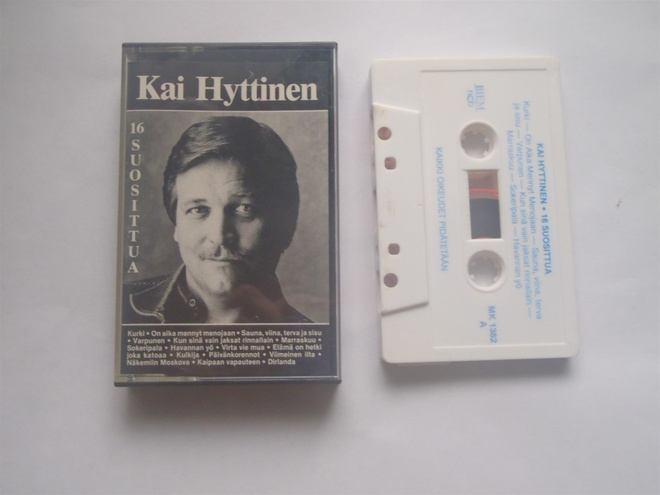 KAI HYTTINEN - 16 SUOSITTUA c-kasetti ( Hyvä kunto )