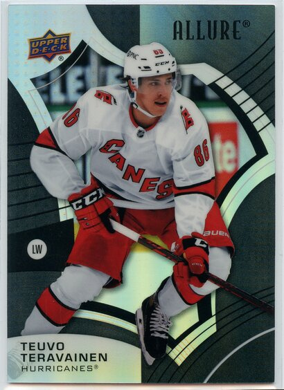 2021-22 UD Allure Black Rainbow #60 Teuvo Teräväinen