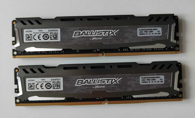 Crucial Ballistix Sport LT 16GB (2 x 8GB) DDR4 3200MHz