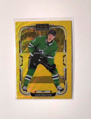 2025-26 OPC Platinum Neon Yellow Surge #165 Jason Robertson