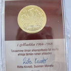 1 mk 1967 Hopeaa Kullattu - pikkukuva 1
