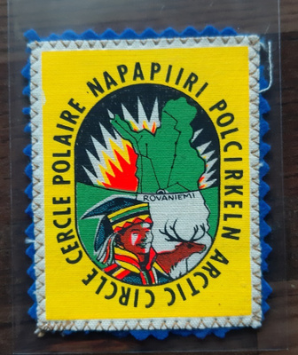 Napapiiri vintage kangasmerkki