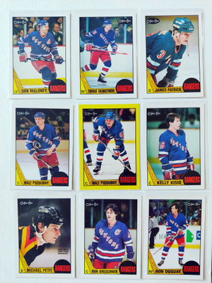 87-88 Opc - New York Rangers 9kpl