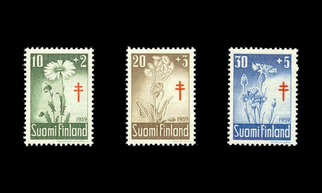 509-11 ** Tuberkuloosi kukkia (1959)