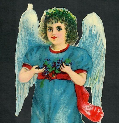 Wanha - Kaunis sini-asuinen enkeli   - 1900-l alku
