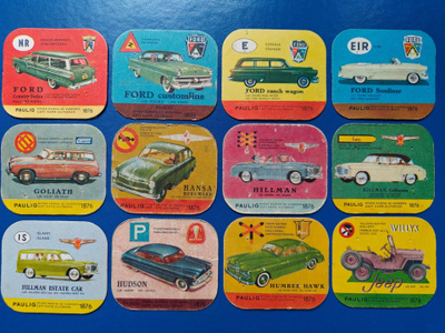 PAULIG KAHVILAPPUJA ERÄ 4.  F - J 1 €/KPL