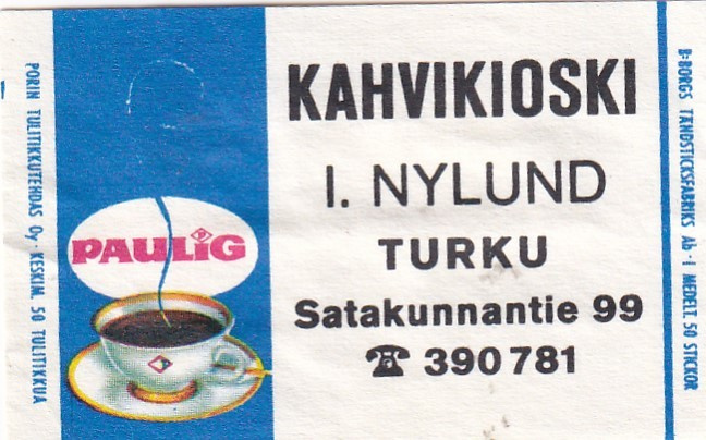 Turku, I. Nylund Kahvikioski    3/7