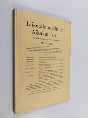 Huugo (toim.) Raninen : Liiketaloudellinen aikakauskirja ...
