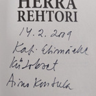 Aino Kontula : Herra Rehtori (signeerattu, tekijän omiste) - pikkukuva 3