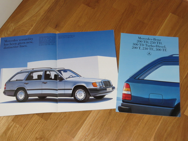 1986 Mercedes-Benz farmarit esite - KUIN UUSI - 40 sivua