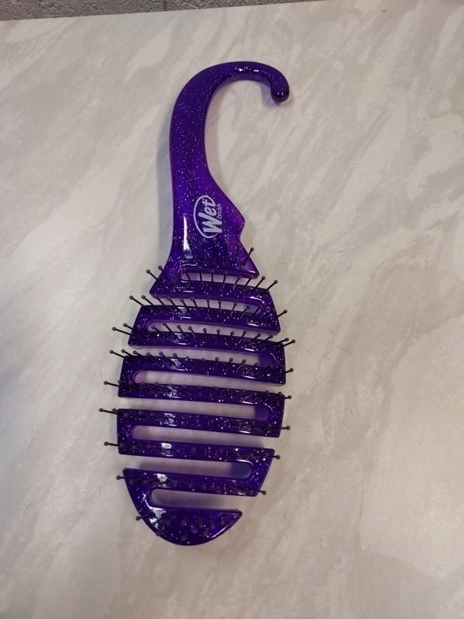 Wet Brush shower Glitter Detangler purple