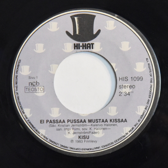 Single: Kisu - Ei passaa pussaa mustaa kissaa / Se onko ...