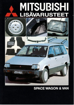 Mitsubishi Space Wagon & Van Lisävarusteet -esite, 1989