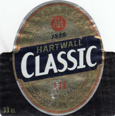 Olutetiketti Hartwall Classic  III ,    a3
