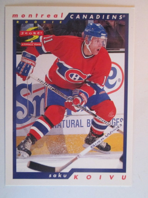 SAKU KOIVU MONTREAL JÄÄKIEKON KERÄILYKORTTI NHL