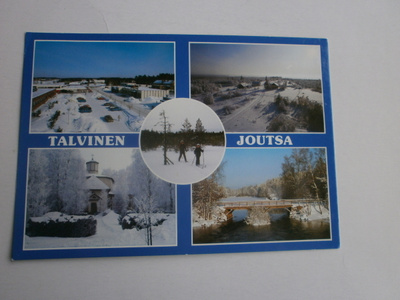Joutsa, monikuvakortti "Talvinen Joutsa", p. 1990