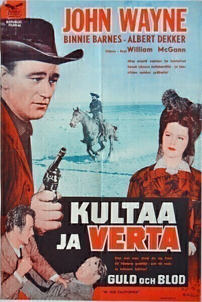 Elokuvajuliste: Kultaa ja verta (John Wayne)