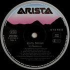 CARLY SIMON :: MY ROMANCE :: VINYYLI  LP   1990 - pikkukuva 3