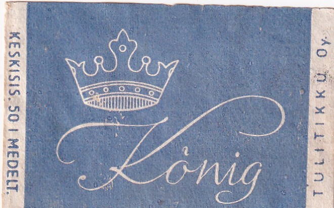 König, Tulitikku Oy  s36