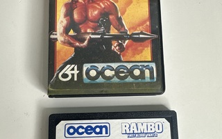 Rambo First Blood Part II (1985) – C64 kasettipeli, Ocean