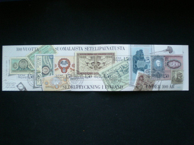 FDC-leimattu vihko Setelipainatusta - LaPe V7 o