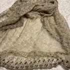 VINTAGE BY FE pellava beige pitsi neule huivi - pikkukuva 2