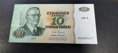 10mk 1980 Litt.A, UUS-Pun, KL 9-10