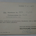 Valmet, Rautpohjan tehdas, vastaus tarj.pyyntöön p. 1948 - pikkukuva 2