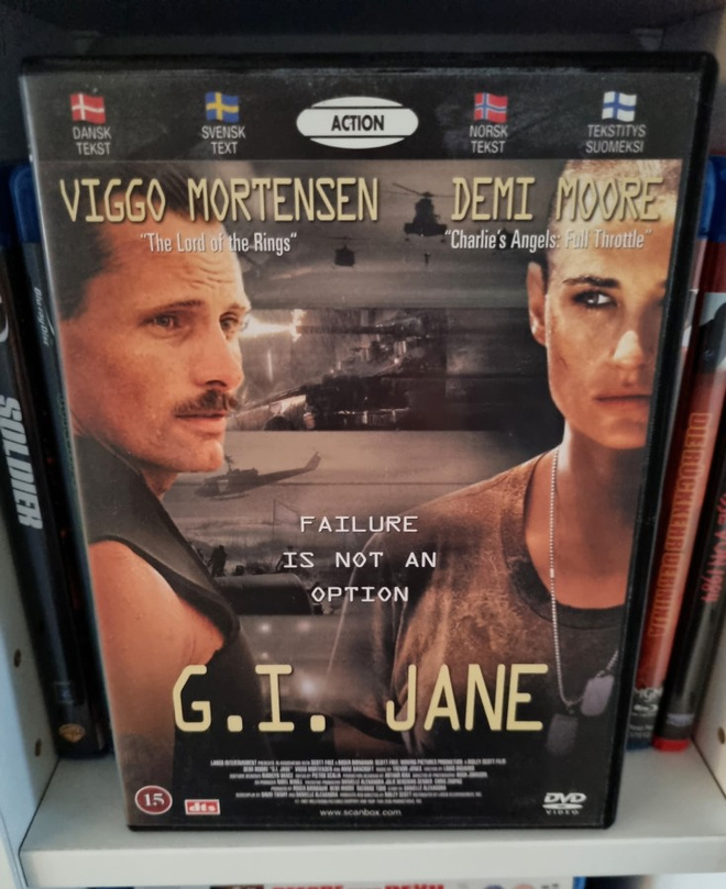 G.I. Jane (Demi Moore, ohj. Ridley Scott, 1997) DVD