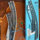 Märklin 5140 sähköinen kaarrevaihdepari H0 M-kisko + alkuper - pikkukuva 1