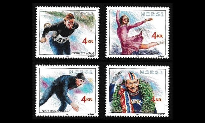 Norja 1050-3 ** Olympiavoittajia (1990)