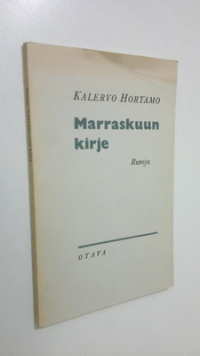 Kalervo Hortamo : Marraskuun kirje : runoja