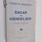 Verner von Heidenstam : Dagar och händelser : tal, inlägg... - pikkukuva 1
