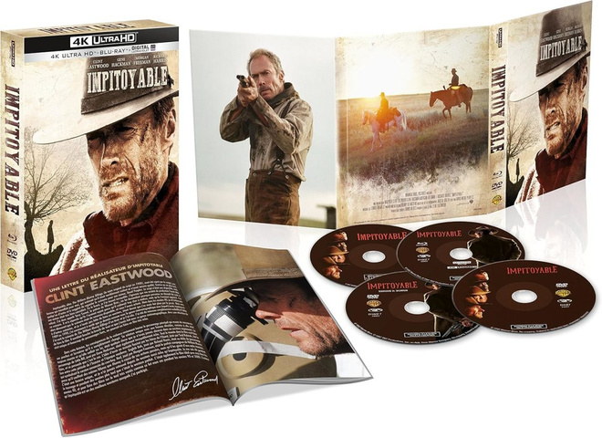 The Unforgiven (4K Ultra HD + Blu-ray + DVD) boksi