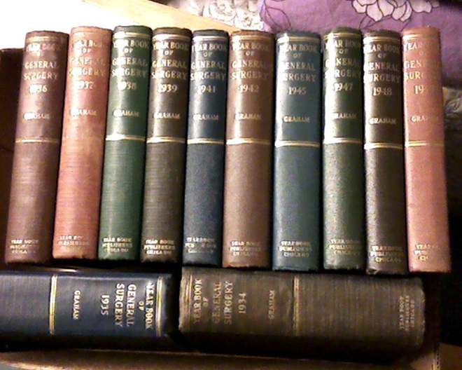 Lääketiede, Year Book General Surgery, 21 kpl., 1934-1961.