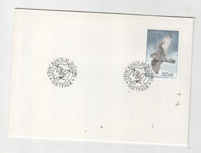 Ruotsi FDC 1981 50 kr. haukka