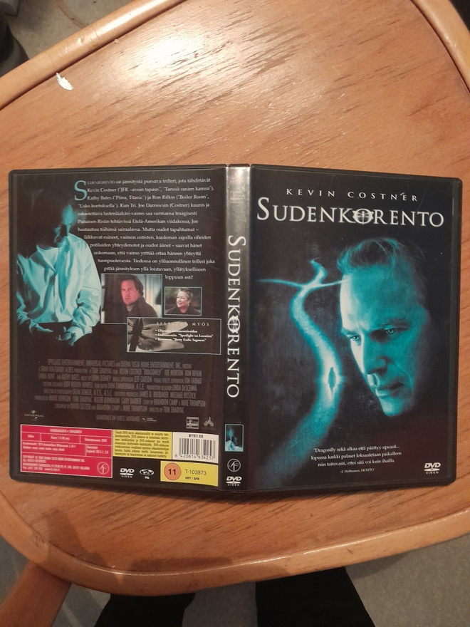Sudenkorento dvd,kevin costner