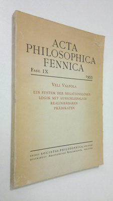 Acta philosophica Fennica IX 1955