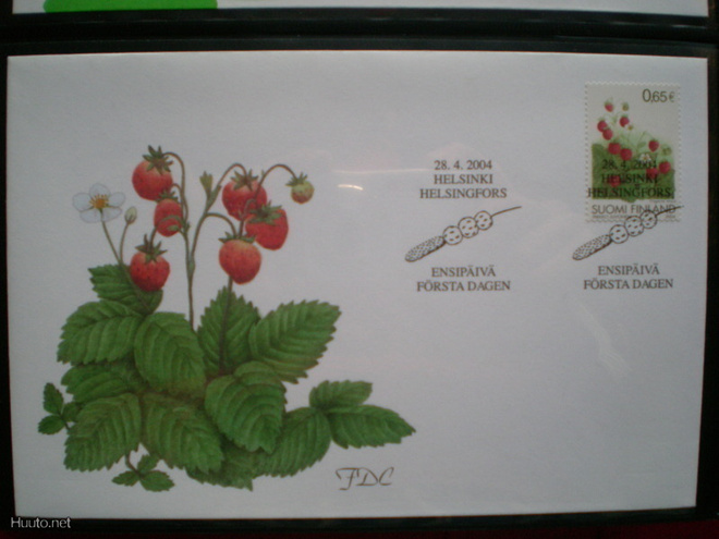 FDC Ahomansikka 0,65 € 28.4.2004 - LaPe 1698