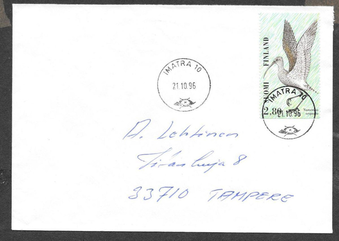 Postilähetys - Kahlaaja (LAPE 1349) Imatra 10 21.10.1996